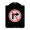 Signmission No Right Turn Graphic Only Heavy-Gauge Aluminum Architectural Sign, 24" x 18", BS-1824-23592 A-DES-BS-1824-23592 - alternate 1